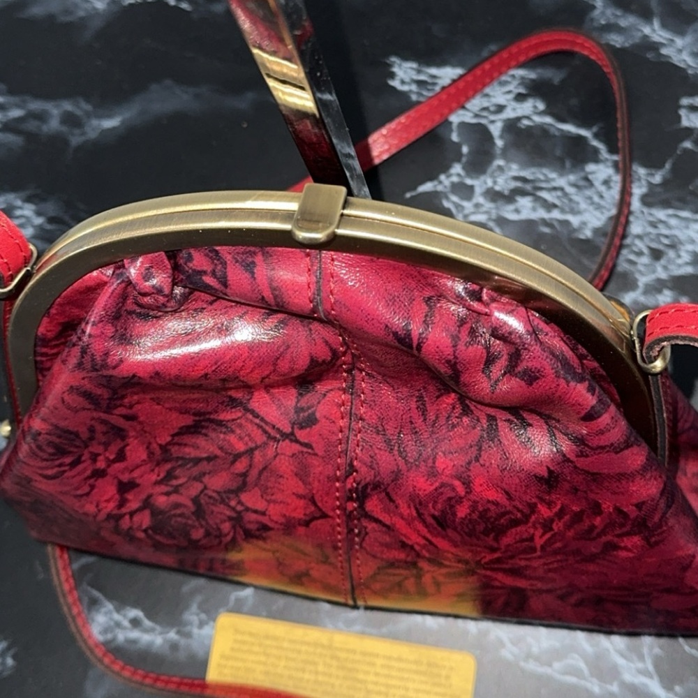 PATRICIA NASH Handbag Silvia Leather Frame Small Red Shoulder Bag AUTHENTIC NEW - Picture 8 of 11